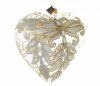 Christmas ornament heart 12cm - Golden wings